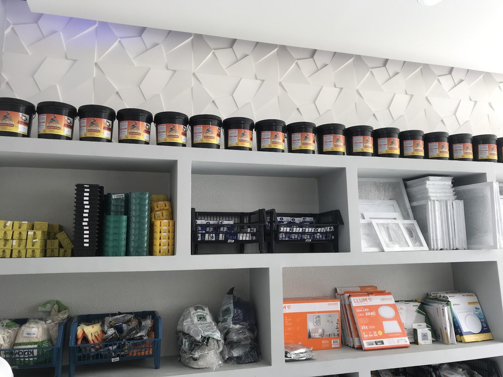 Loja de materiais para gesso e drywall